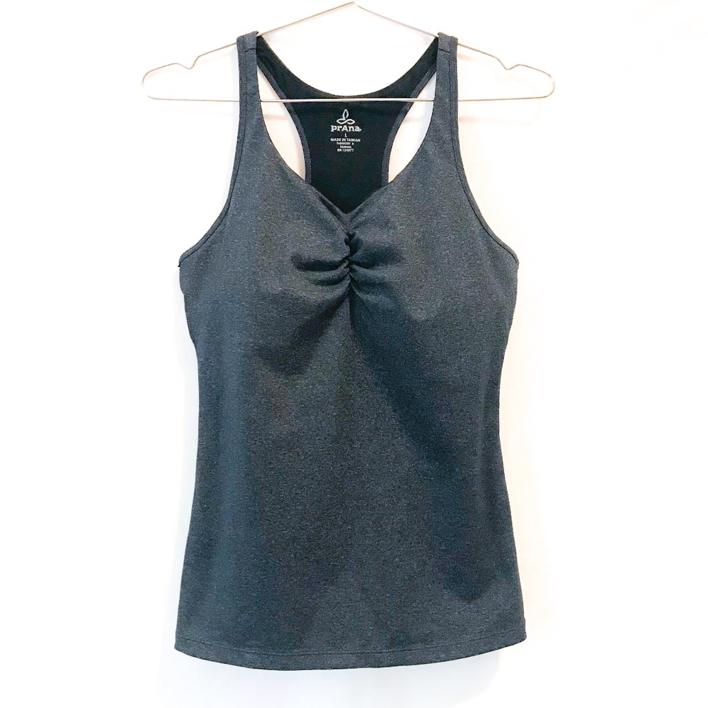 prAna | gray racerback tank